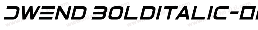 DWEnd BoldItalic字体转换